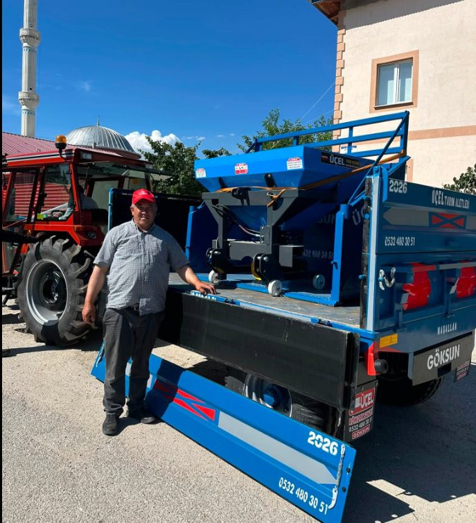 Üçel Tarım Aletleri gübre serpme makinesi, Göksun